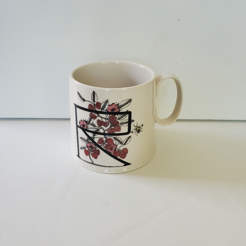Anthropologie Balducci Alphabet R monogram Mug coffee cup - Picture 7 of 7